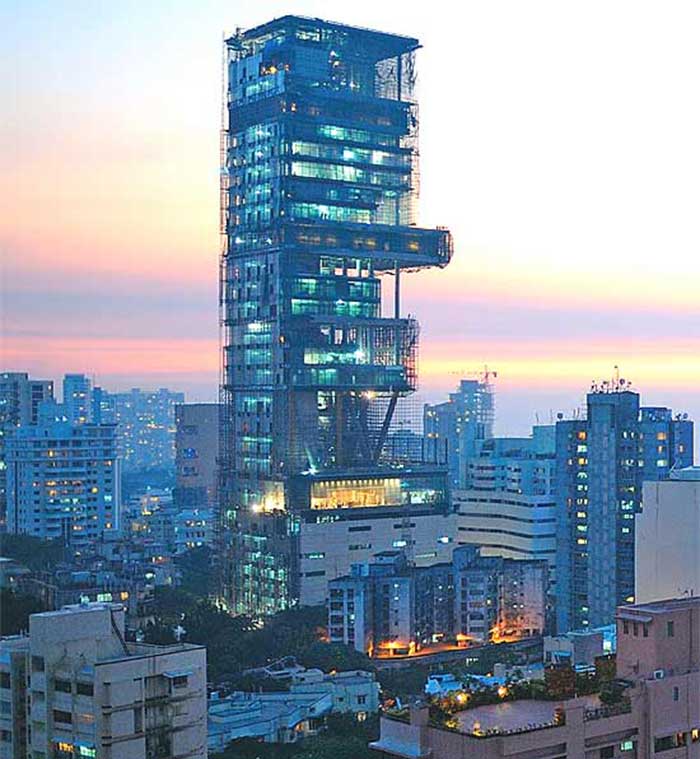 Most Expensive House Of India Mukesh Ambani House Antilla