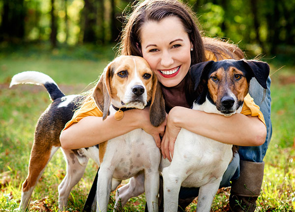 young-woman-with-two-dogs