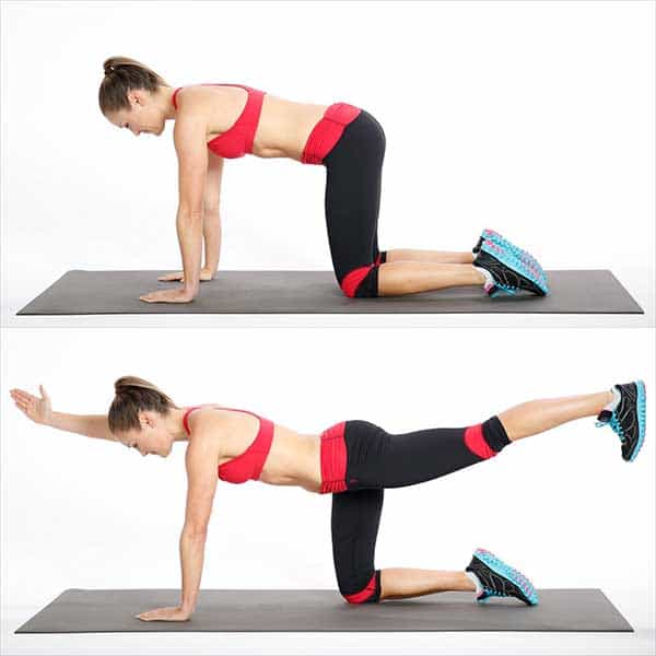 Exercises for flabby back